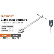 TRUPER LLAVE DE  GASFITER 12