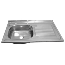 LIOI LAVAPLATO INOX 800X500 INCLUYE DESAGUE (DERECHO)