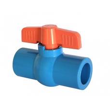 PVC HIDRAULICO Valvula PVC Azul Bola 40MM Pegar