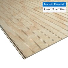 TABLERO TERCIADO RANURADO 9MM